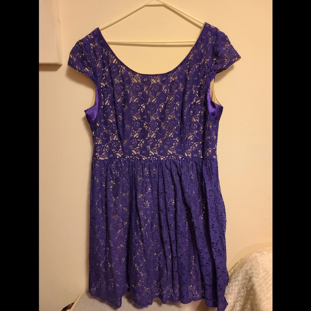 Purple lacey dress